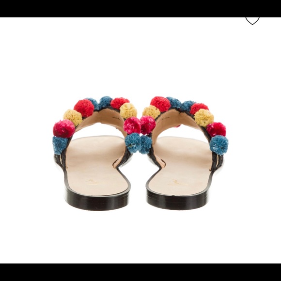 π₯Joie raffia Pom Pom sandals.π₯π₯π₯π₯π₯π₯ - Picture 2 of 7